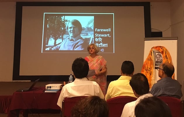 A commemoration service on Saturday in Kathmandu for Stewart McNab of UNICEF who died last week in Scotland at age 70. He served 14 years in Nepal.