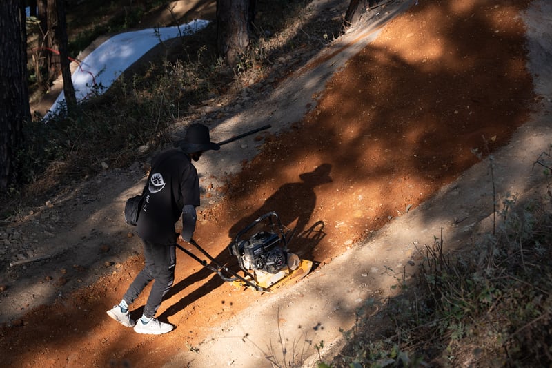 Kunwar with the help of the Trail Builders Nepal, Tessellate Design Studios and Radrides designed and built the Bhanjyang Trail.